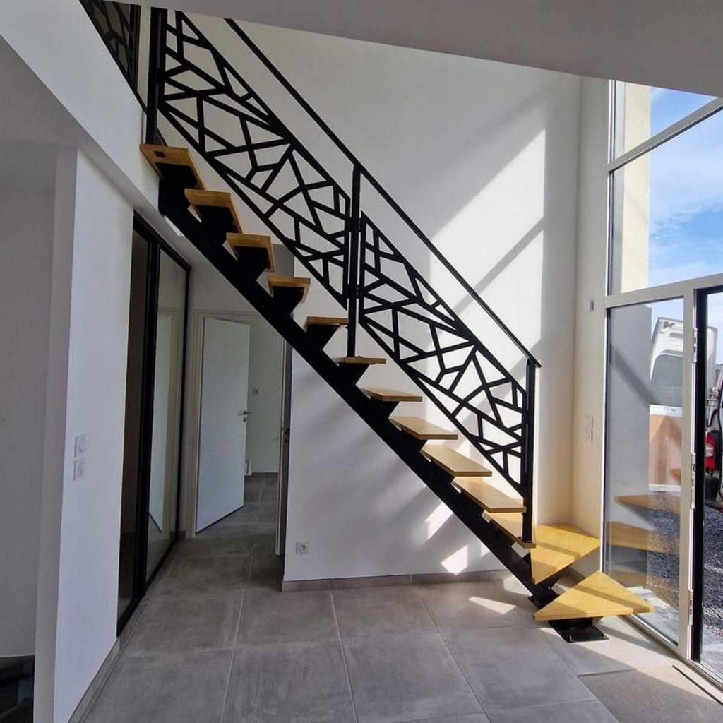 Garde corps montée d'escalier