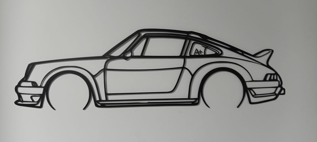 Découpe Voiture Porsche personnalisée