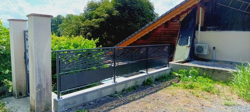 garde corps sur muret